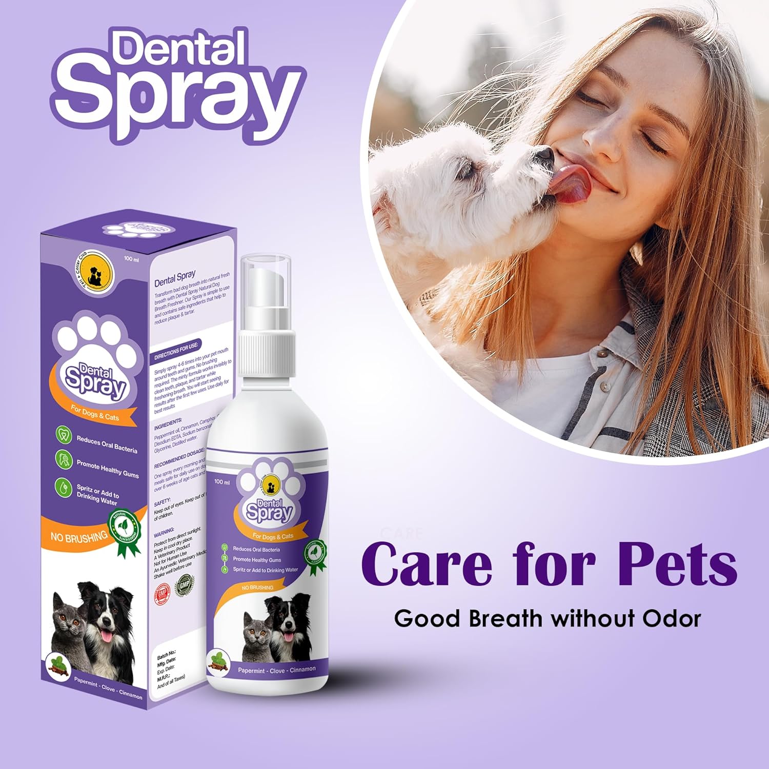 Teeth Cleaning Spray For Dogs & Cats