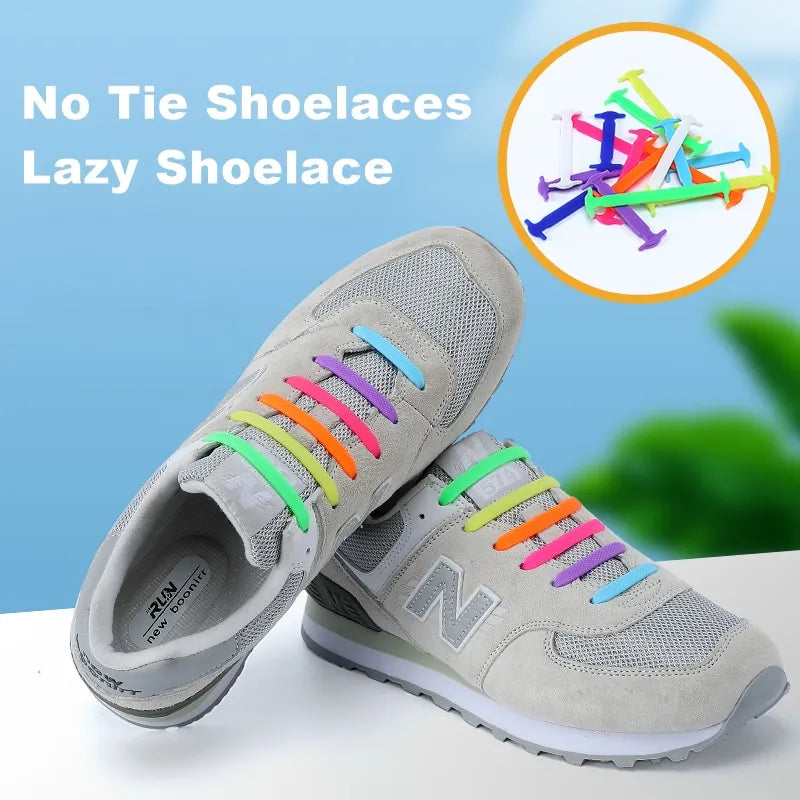 SILICONE ELASTIC SHOELACES