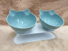 Non-Slip Double Cat Bowl Pet Water Food Feed Dog Bowls Pet Bowl