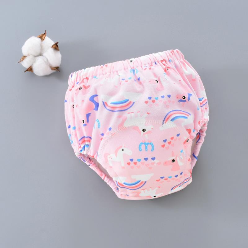 6 Layer Waterproof Reusable Cotton Baby Training Pants Infant Shorts Underwear Cloth Baby Diaper Nappies Panties Nappy Changing