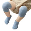 Summer Baby Knee Pads Socks Set Solid Color Anti Slip Socks Kneecap Kid Crawling Safety Floor Socks Knee Protector for Girls Boy