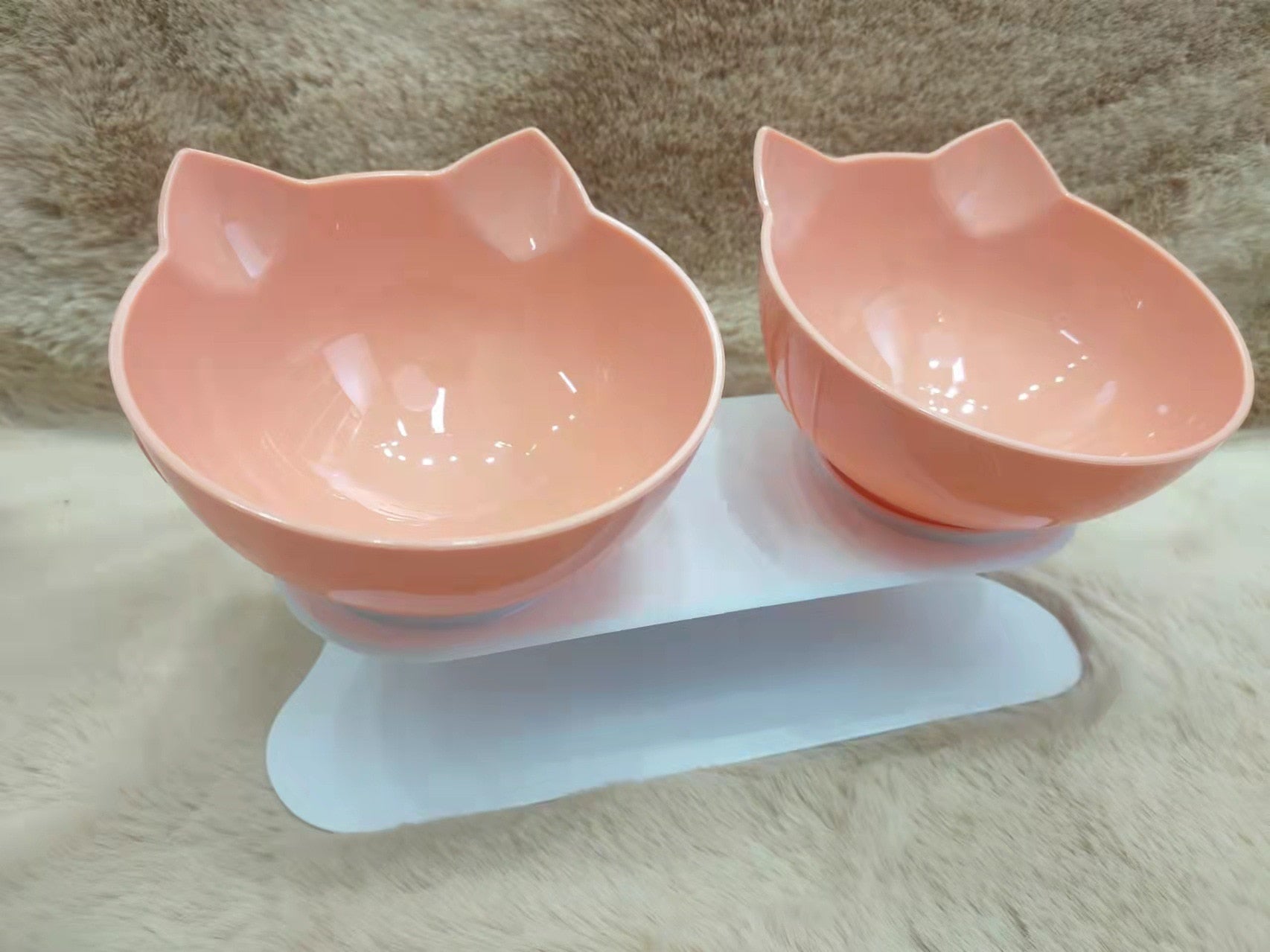 Non-Slip Double Cat Bowl Pet Water Food Feed Dog Bowls Pet Bowl