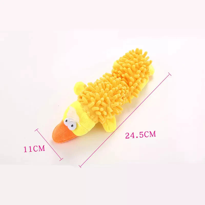 Durable Low Price Pet Dog Plush Toy Animal Shape with Squeaky for Small Dogs Chihuahua Yorkshire Bichon Puppy Chew Cleaning Toys