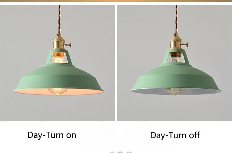 Pendant Light Retro Colorful Lamp