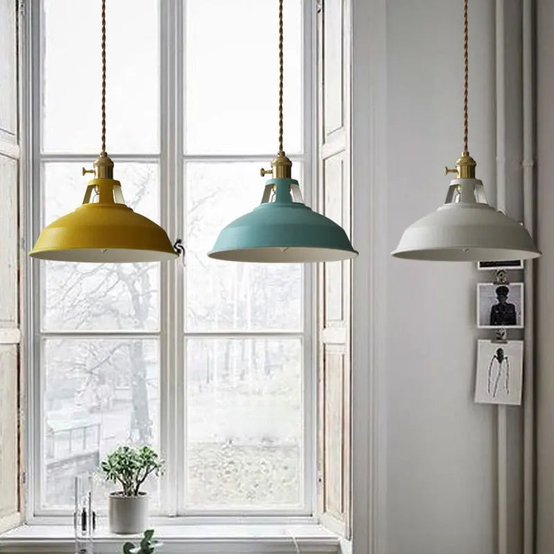 Pendant Light Retro Colorful Lamp