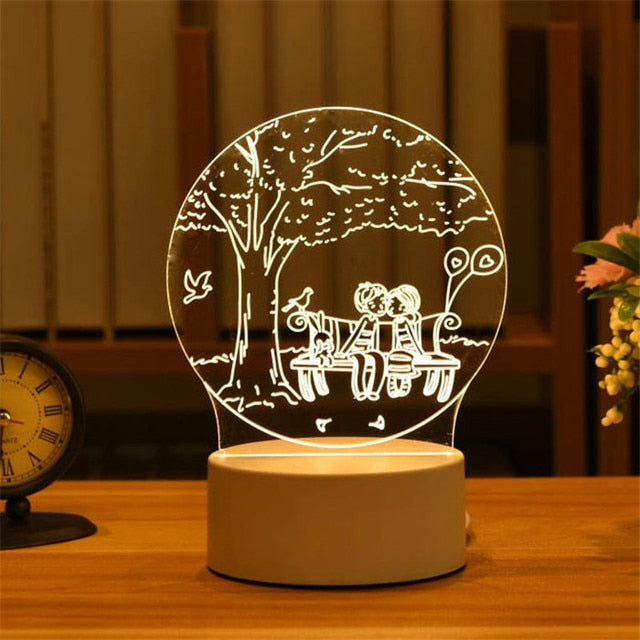 3D Acrylic Led Lamp, Numerous Designs