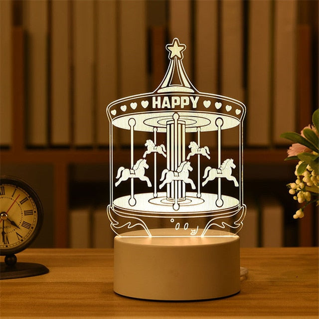 3D Acrylic Led Lamp, Numerous Designs