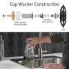 Stainless Steel Cup Washer Bar Glass Rinser High Pressure