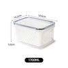 Vegetable and Fruit Refrigerator Storage Container with Drain Basket - Kitchen Pantry Organizer