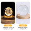 Crystal Ball Night Lights Glowing Planet Galaxy Table Lamp