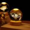 Crystal Ball Night Lights Glowing Planet Galaxy Table Lamp