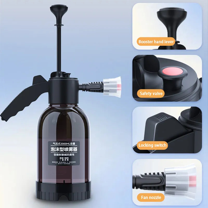 2L Hand Pump Foam Sprayer Pneumatic Washer Foam