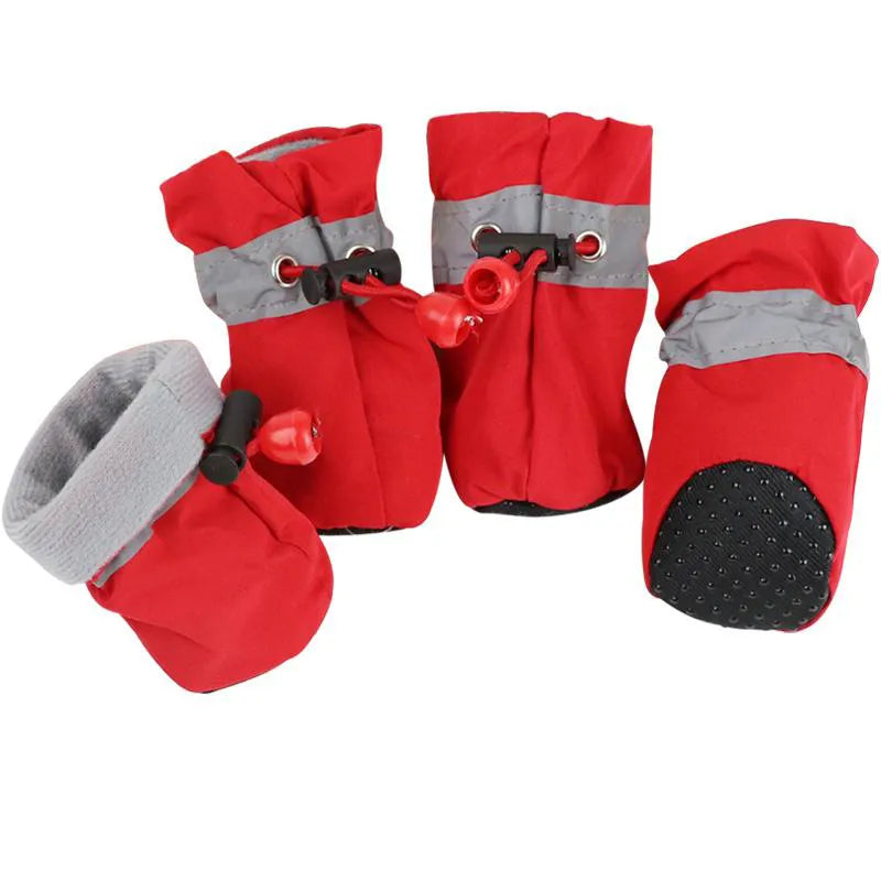 Waterproof Pet Dog Shoes Anti-slip Rain Snow Boot Footwear