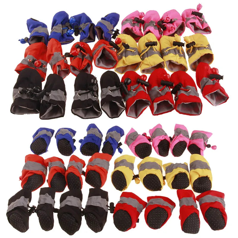 Waterproof Pet Dog Shoes Anti-slip Rain Snow Boot Footwear