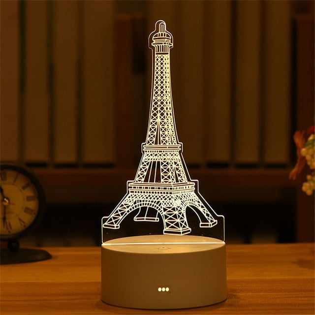 3D Acrylic Led Lamp, Numerous Designs