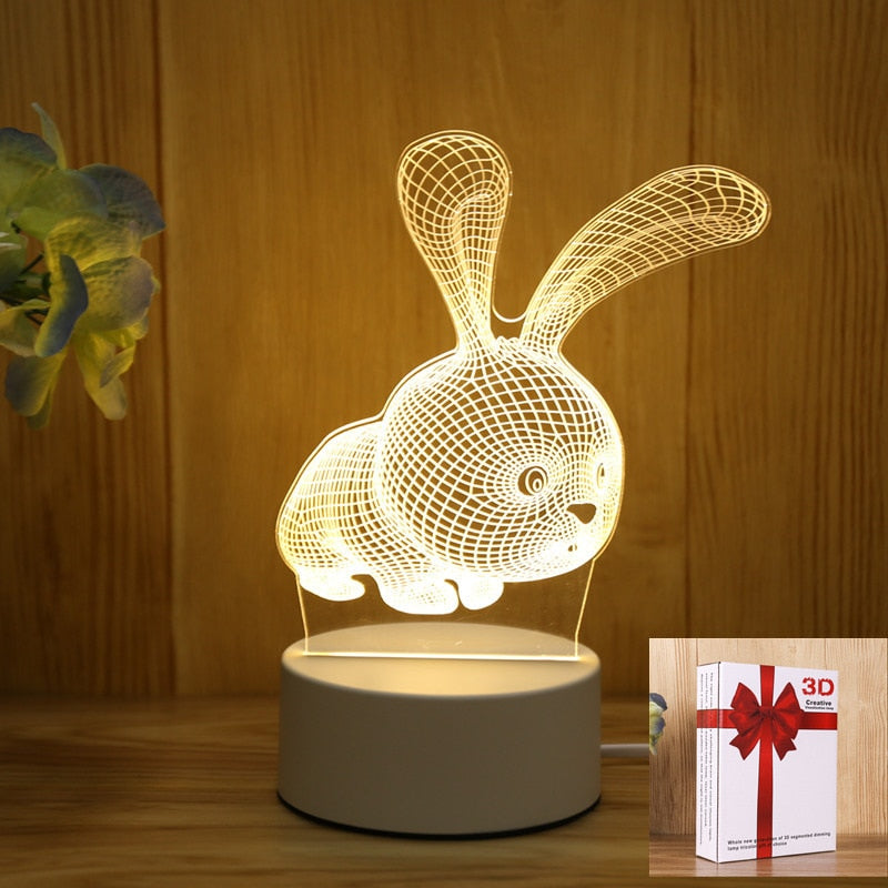 3D Acrylic Led Lamp, Numerous Designs