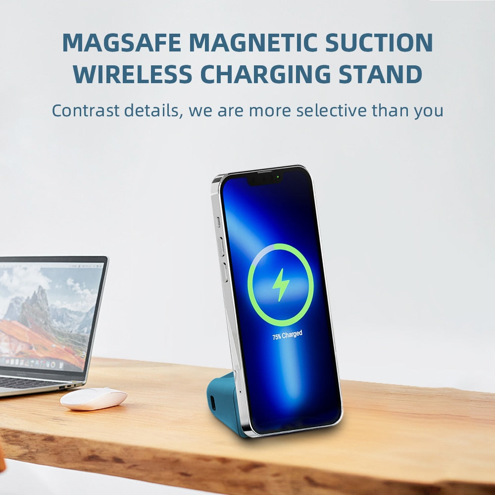 Magnetic Camera Handle Selfie Booster Holder Hand Grip Bluetooth Handheld Phone Anti-shake Selfie Device Magsafe Wireless Charge