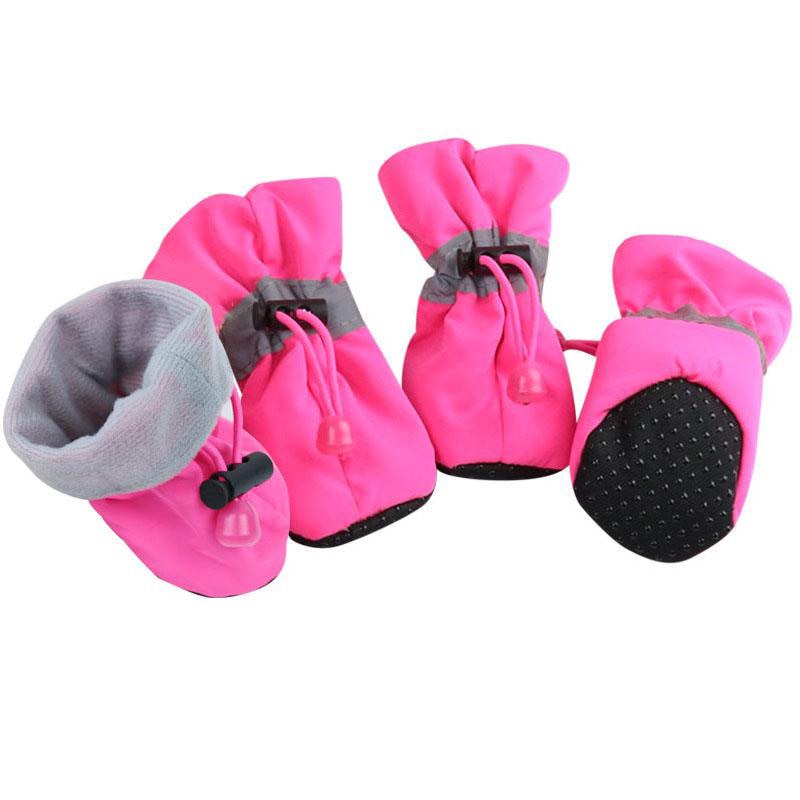 Waterproof Pet Dog Shoes Anti-slip Rain Snow Boot Footwear