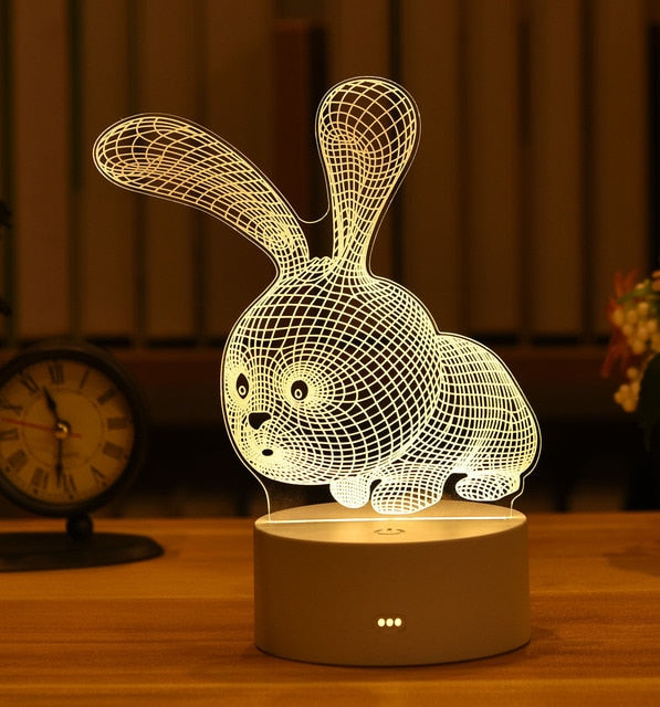 3D Acrylic Led Lamp, Numerous Designs