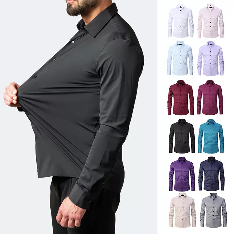 Men's Anti-Wrinkle Stretchable Dress shirt