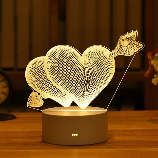 3D Acrylic Led Lamp, Numerous Designs