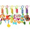 Baby Kids Rattle Toys Cartoon Animal Plush Hand Bell Baby Stroller Crib Hanging Rattles Infant Baby Toys