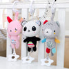 Baby Kids Rattle Toys Cartoon Animal Plush Hand Bell Baby Stroller Crib Hanging Rattles Infant Baby Toys