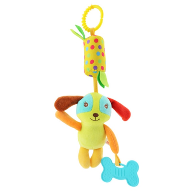 Baby Kids Rattle Toys Cartoon Animal Plush Hand Bell Baby Stroller Crib Hanging Rattles Infant Baby Toys