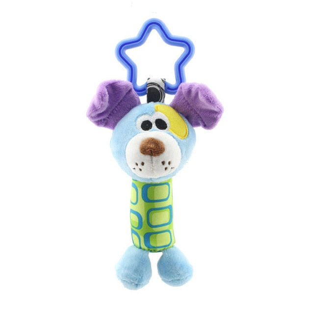 Baby Kids Rattle Toys Cartoon Animal Plush Hand Bell Baby Stroller Crib Hanging Rattles Infant Baby Toys