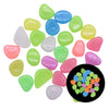 25/50pcs Glow in the Dark Garden Pebbles Glow Stones Rocks for Walkways Garden Path Patio Lawn Garden Yard Decor Luminous Stones