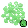 25/50pcs Glow in the Dark Garden Pebbles Glow Stones Rocks for Walkways Garden Path Patio Lawn Garden Yard Decor Luminous Stones