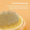 Pumpkin Pet Brush, Self Cleaning Slicker Brush for Shedding Dog Cat Grooming Comb Removes Loose Underlayers and Tangled Hair,