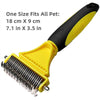 Pumpkin Pet Brush, Self Cleaning Slicker Brush for Shedding Dog Cat Grooming Comb Removes Loose Underlayers and Tangled Hair,