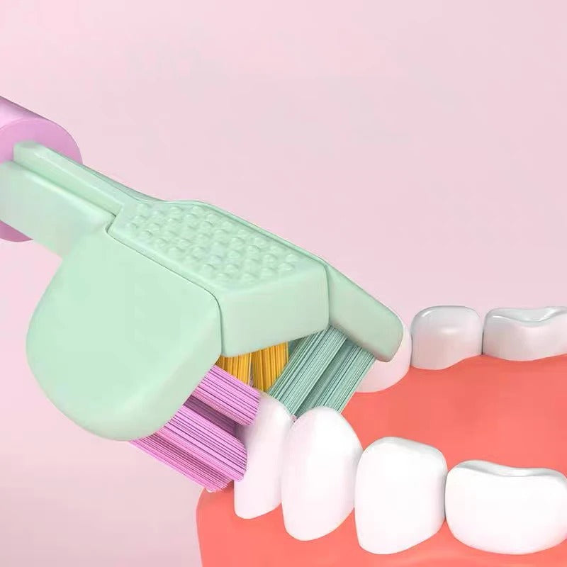 3D Stereo Three-Sided Toothbrush