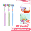 3D Stereo Three-Sided Toothbrush