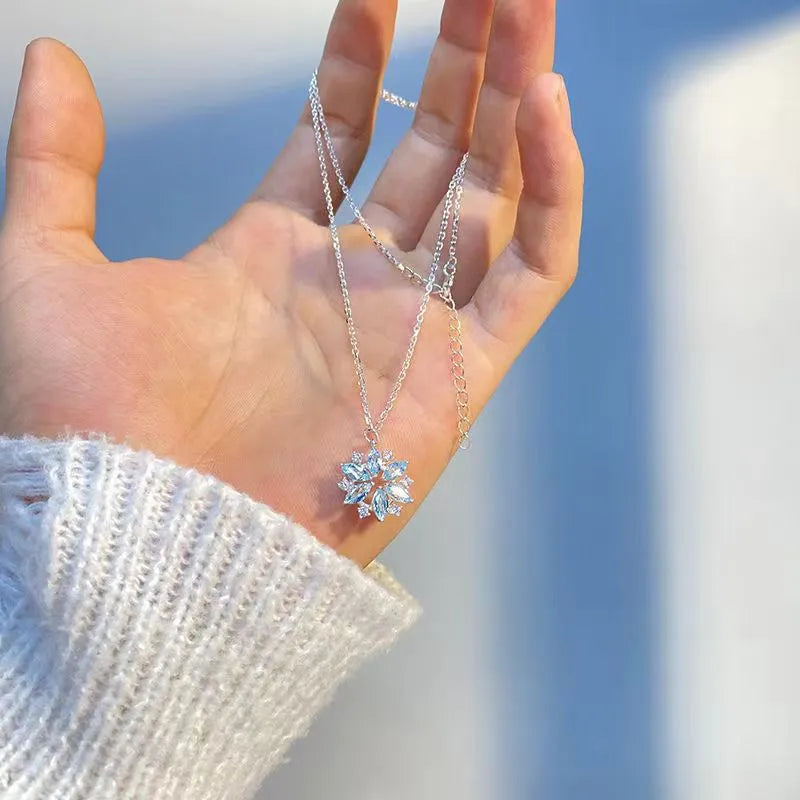 Snowflake Zircon Necklace