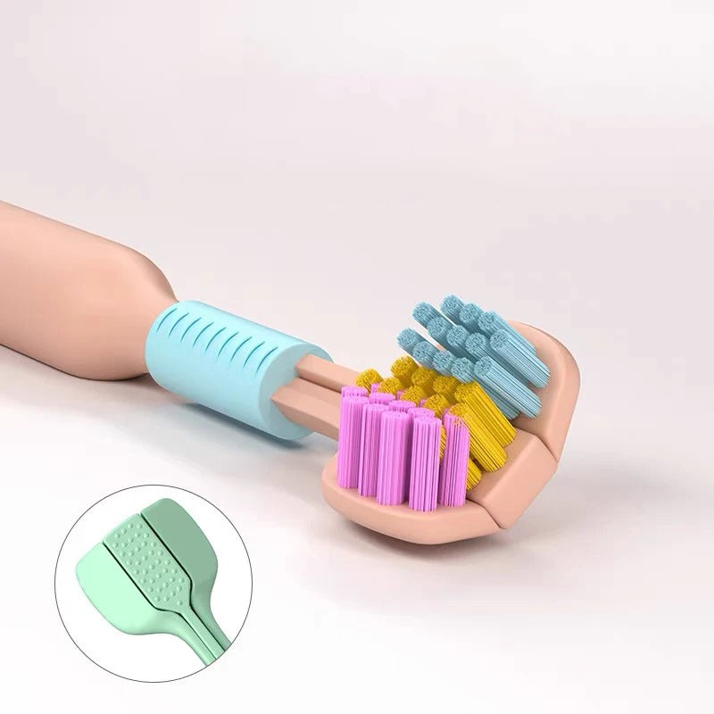 3D Stereo Three-Sided Toothbrush