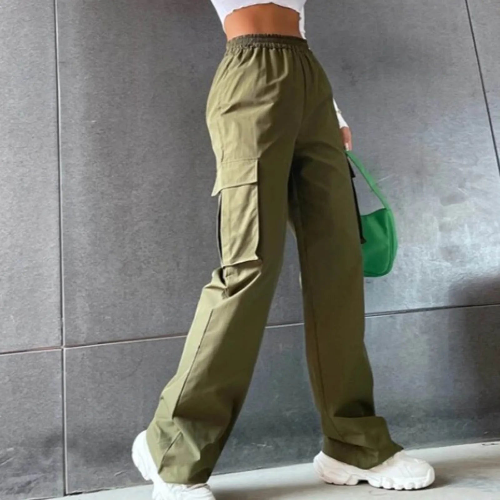 High Waist Cargo Pants