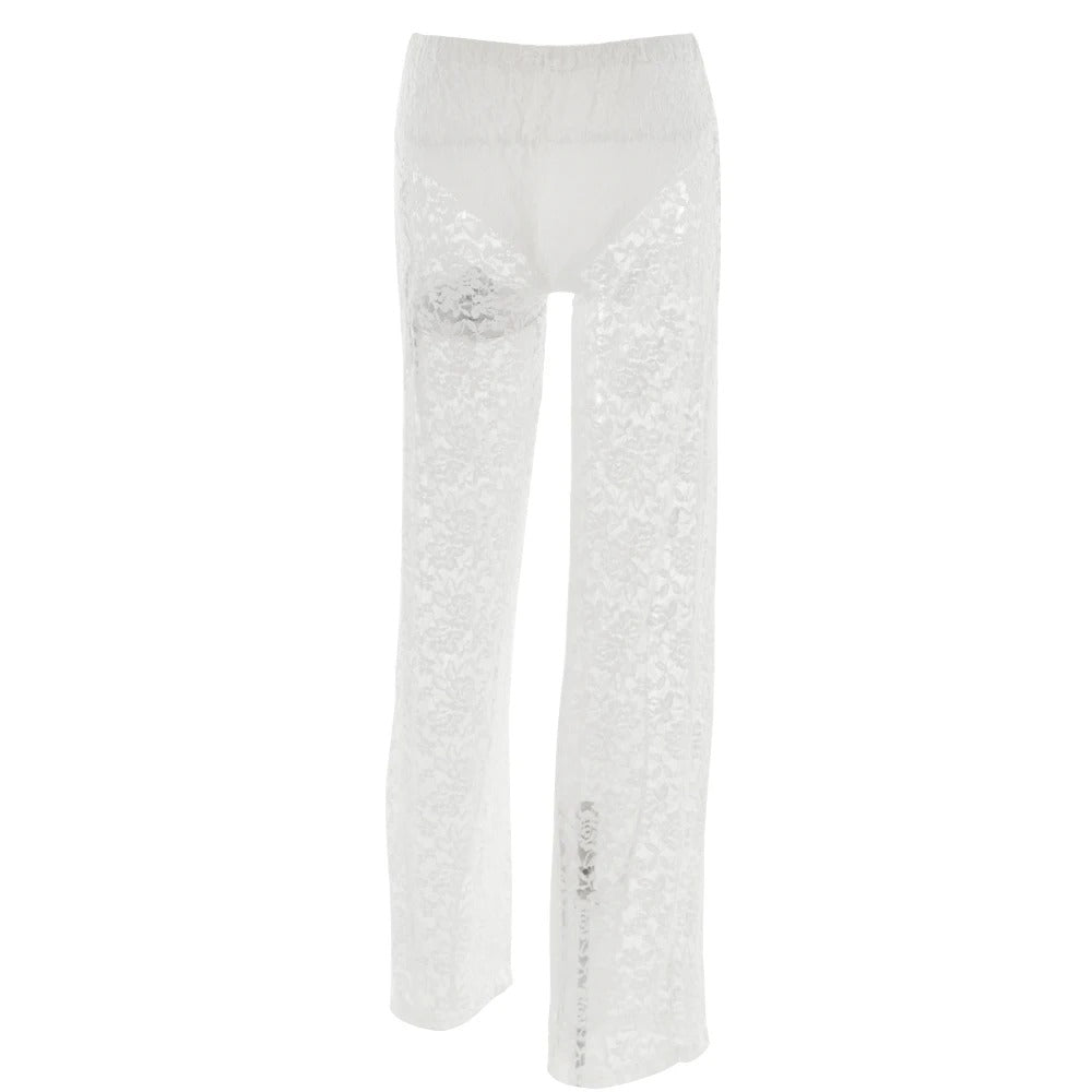 Sexy See Through Lace Women Pant