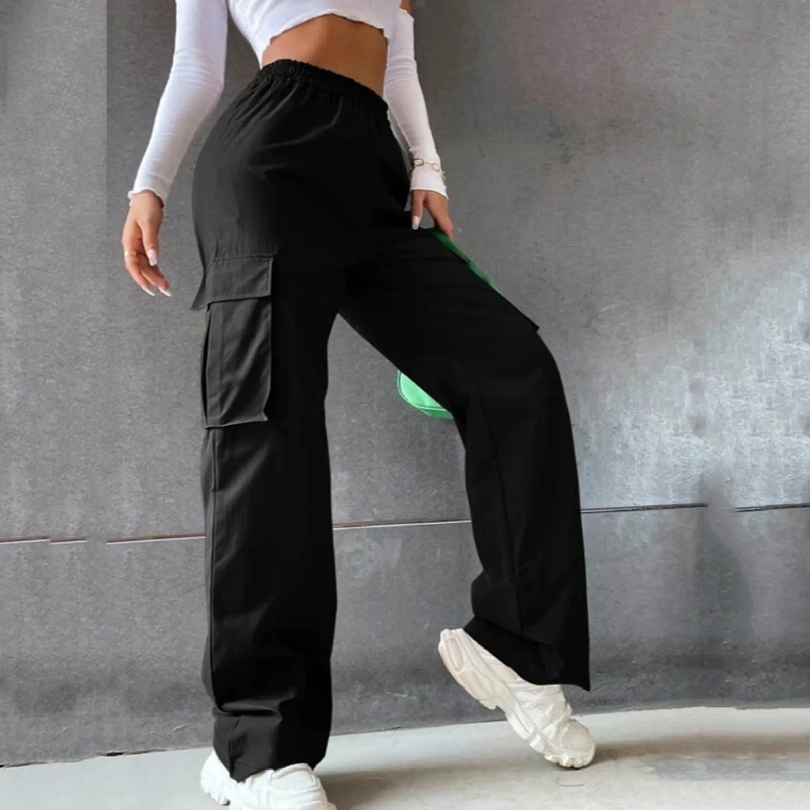 High Waist Cargo Pants