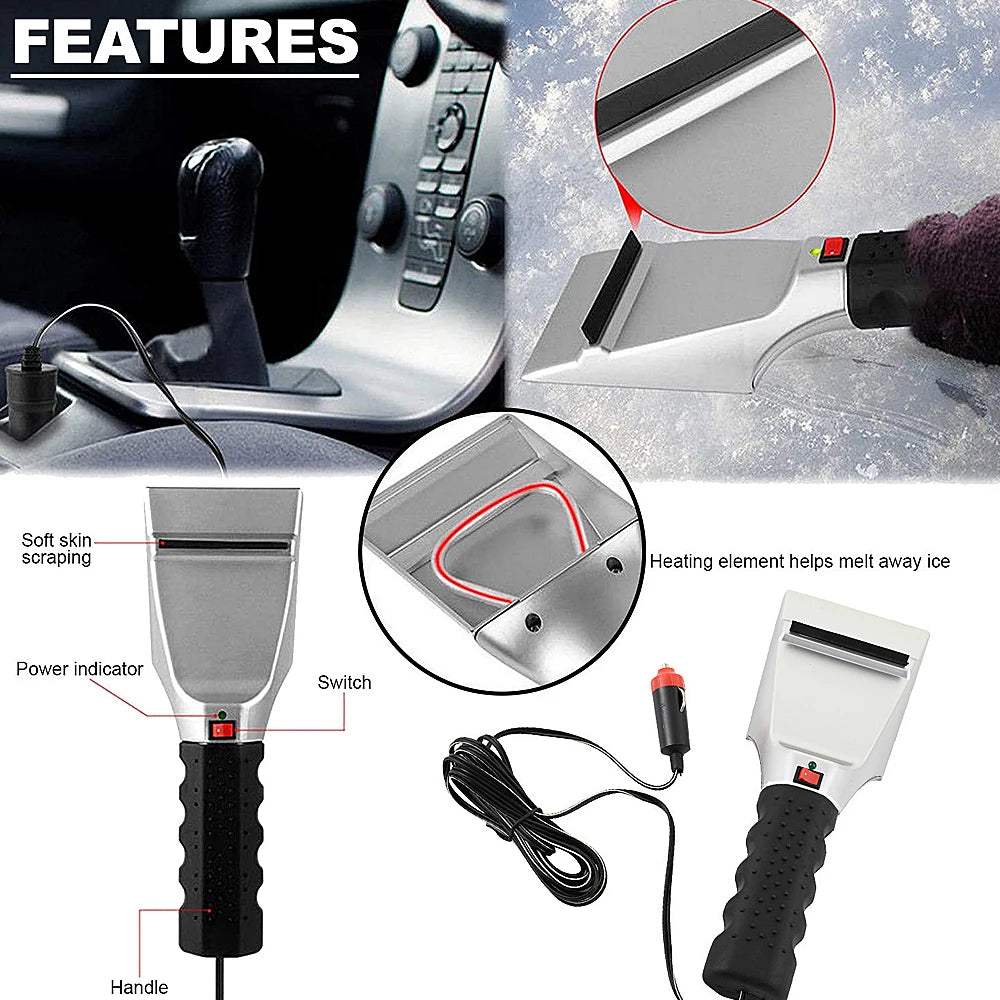 Electric Heated Car Ice Scraper