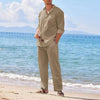 Mens Casual Linen Set