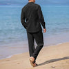 Mens Casual Linen Set